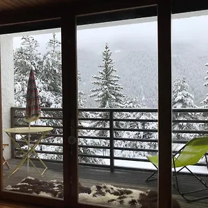 Superbe 2 Pcs Terrasse Vue Féérique Pistes Et Montagnes Appartement